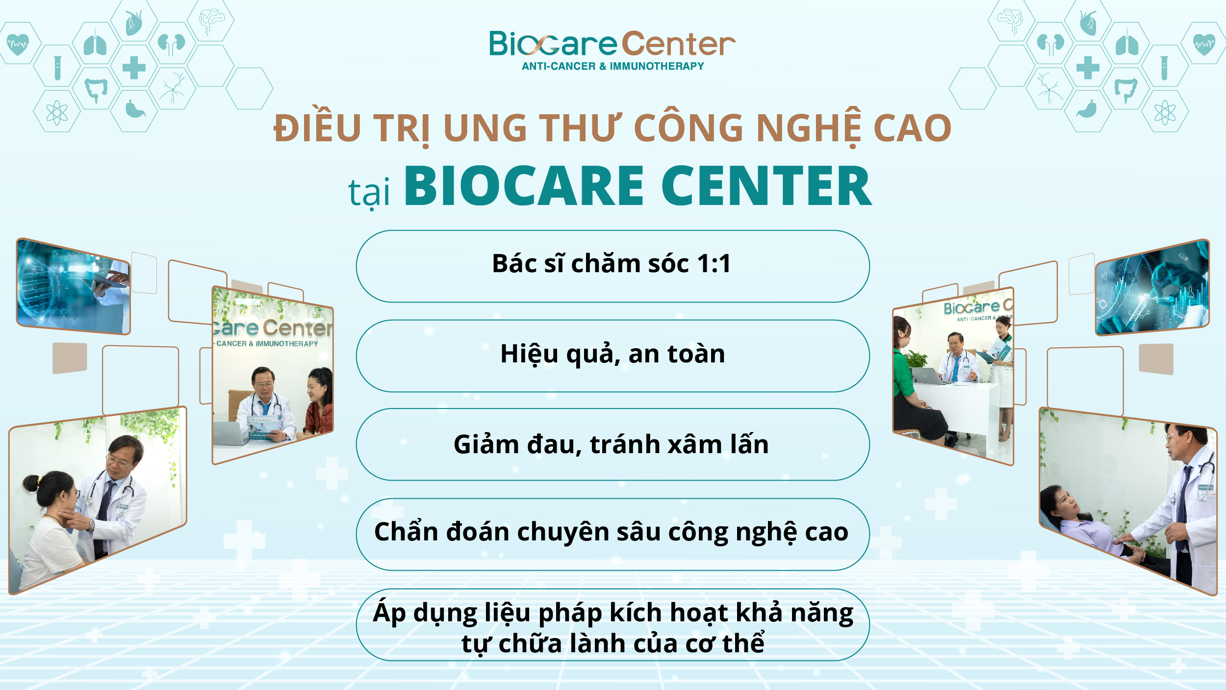 Giải pháp điều trị ung thư công nghệ cao tại Biocare Center